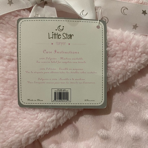 NWT Little Star Harper Pink Baby Blanket - Picture 4 of 4